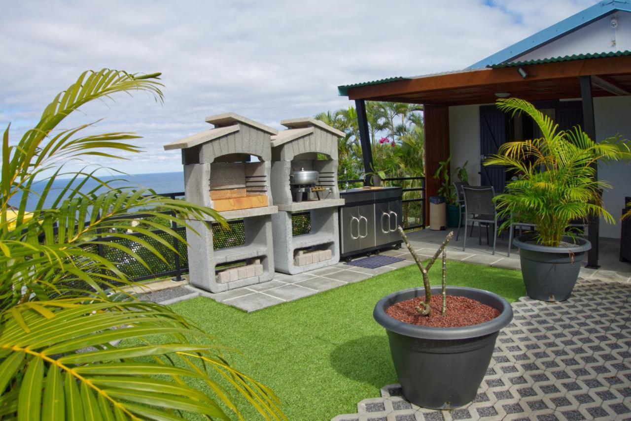 Ka Hema - Maison Entiere Avec Jacuzzi Et Vue Sur Mer Saint-Joseph Kültér fotó